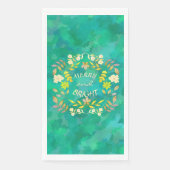 GOUDEN VROLIJKHEID EN HELDER gepersonaliseerd Servet (Voorkant)