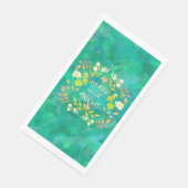 GOUDEN VROLIJKHEID EN HELDER gepersonaliseerd Servet (Hoek)