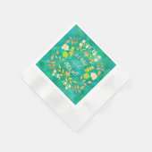 GOUDEN VROLIJKHEID EN HELDER gepersonaliseerd Servet (Hoek)