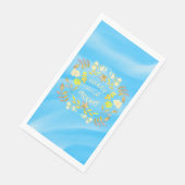 GOUDEN VROLIJKHEID EN HELDER gepersonaliseerd Servet (Hoek)