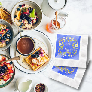 GOUDEN VROLIJKHEID EN HELDER gepersonaliseerd Servet