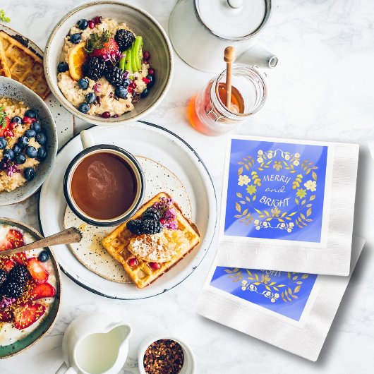 GOUDEN VROLIJKHEID EN HELDER gepersonaliseerd Servet