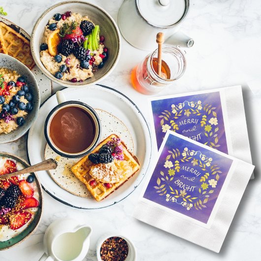 GOUDEN VROLIJKHEID EN HELDER gepersonaliseerd Servet