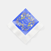 GOUDEN VROLIJKHEID EN HELDER gepersonaliseerd Servet (Hoek)