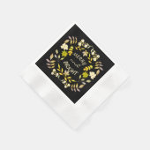 GOUDEN VROLIJKHEID EN HELDER gepersonaliseerd Servet (Hoek)