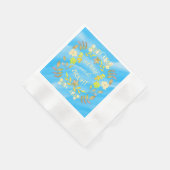 GOUDEN VROLIJKHEID EN HELDER gepersonaliseerd Servet (Hoek)