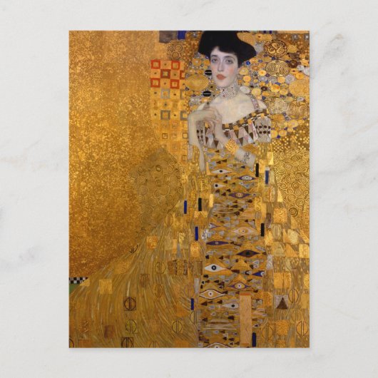 Gouden vrouw Adele Gustav Klimt Briefkaart (Voorkant)