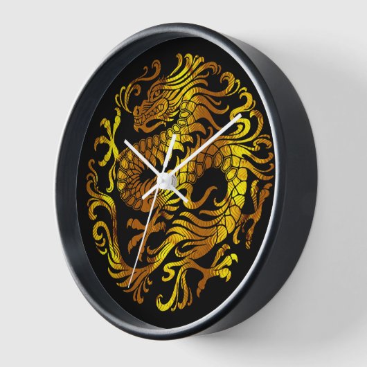 Gouden Vuur: De gravure van een draak (Hoek)