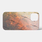 gouden vuur op iPhone 13 Mini hoezen (Achterkant (horizontaal))