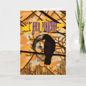 Gouden Vuur Raven Gezicht Kaart (Voorkant)