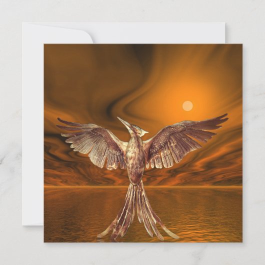 Gouden Vuur vogel Kaart (Voorkant)