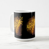 Gouden Vuurdraak Koffiemok (Voorkant links)