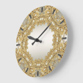 Gouden  wandklok (Hoek)