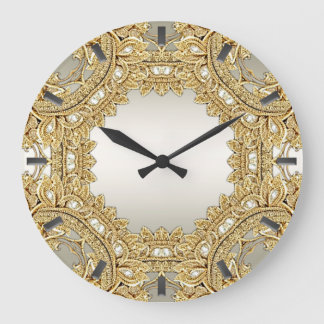 Gouden wandklok