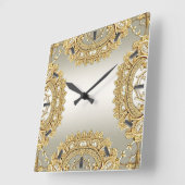 Gouden  wandklok (Hoek)