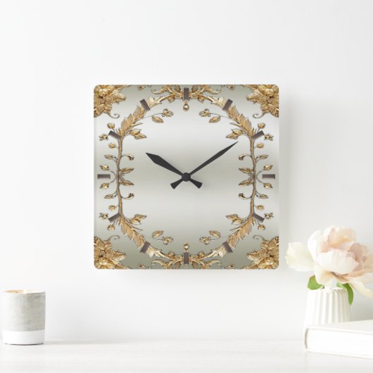 Gouden  wandklok (Huis)