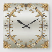 Gouden  wandklok (Voorkant)