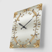 Gouden  wandklok (Hoek)