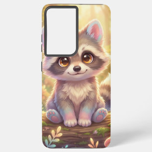 Gouden Wasbeer Phonehoesje – Mooie Bosstijl Samsung Galaxy Hoesje