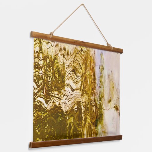 Gouden Water Tapestry Hangend Wandkleed (Gebogen)