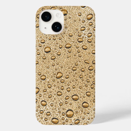 Gouden waterdruppels Case-Mate iPhone case (Achterkant)