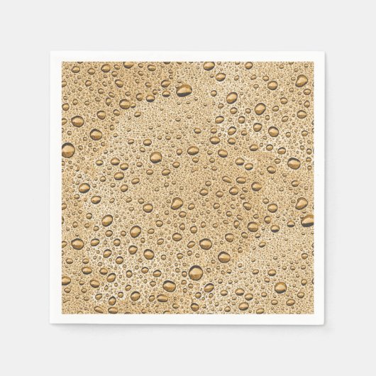 Gouden waterdruppels servet (Voorkant)