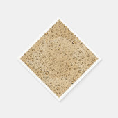Gouden waterdruppels servet (Hoek)