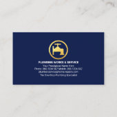 Gouden waterleidingen lekken Lijst Visitekaartje (Achterkant)