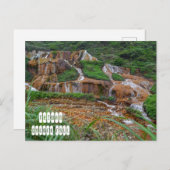 Gouden waterval in Taiwan Briefkaart (Voorkant / Achterkant)