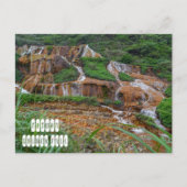 Gouden waterval in Taiwan Briefkaart (Voorkant)