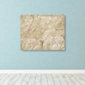 Gouden Waterverf Abstract Canvas Afdruk (Insitu (Houten vloer))