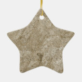 Gouden Waterverf Abstract Keramisch Ornament (Achterkant)