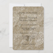 Gouden Waterverf Abstracte liefde is patiëntbruilo Kaart (Voorkant)