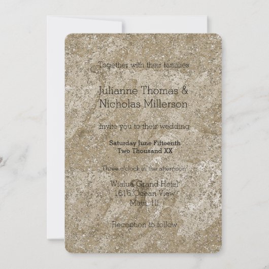 Gouden Waterverf Abstracte liefde is patiëntbruilo Kaart (Voorkant)