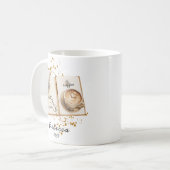 Gouden Waterverf Coffee Lover Journal Holiday Gift Koffiemok (Voorkant links)