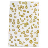 Gouden Waterverf Confetti Medium Cadeauzakje (Achterkant)