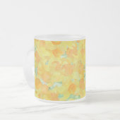 gouden Waterverf Daffodils Matglas Koffiemok (Voorkant links)