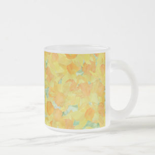 gouden Waterverf Daffodils Matglas Koffiemok
