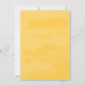 Gouden waterverf-diptrouwdag kaart (Achterkant)