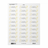 Gouden waterverf folie minimalistisch etiket (Full Sheet)