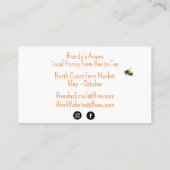 gouden Waterverf Fresh Honey Visitekaartje (Achterkant)