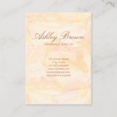 Gouden Waterverf Handgemaakte Sieraden Oorbel Disp Visitekaartje (Achterkant)