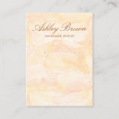 Gouden Waterverf Handgemaakte Sieraden Oorbel Disp Visitekaartje (Voorkant)