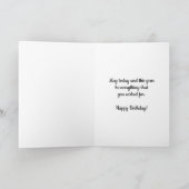 Gouden Waterverf Hart 33e Verjaardag Kaart (Binnen)