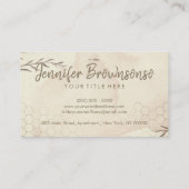 Gouden Waterverf Honingraat Bijen boerderij Apiary Visitekaartje (Achterkant)