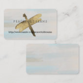 Gouden Waterverf libel Visitekaartje (Voorkant / Achterkant)