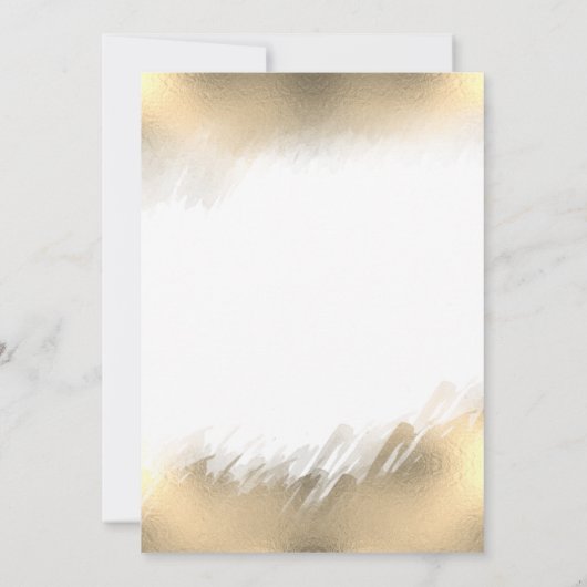 Gouden waterverf ornament bedrijf kerstfeest kaart (Achterkant)