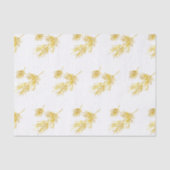 Gouden Waterverf Pijnnaalden Patroon Tissuepapier (Voorkant)