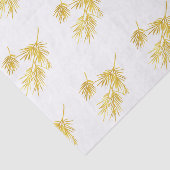 Gouden Waterverf Pijnnaalden Patroon Tissuepapier (Detail)
