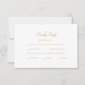 Gouden Waterverf Stem Witte Diner Opties RSVP (Voorkant)